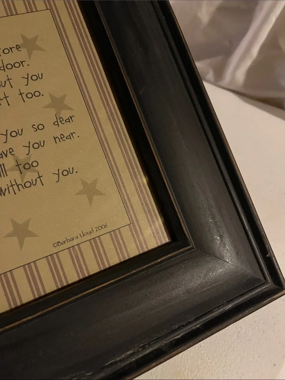 Primitve “Miss You” Wall hanging